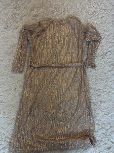 Sparkling Sequin Dress with Belt