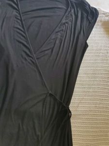 V by very Classic Black Wrap Dress