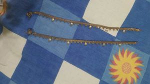 Elegant Anklets with Bells & Stones - payal
