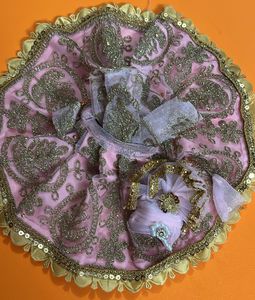 Laddu Gopal Handmade Fancy Dress Fabric Net