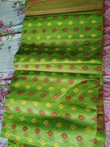 Green Ethnic Dress Material