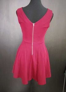 V-Neck Skater Dress