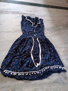 Cute Floral Print Cotton Dresses 3