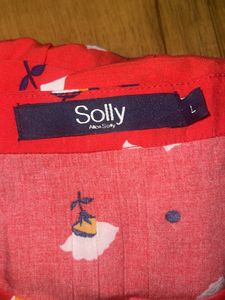 Red Floral Solly Dress