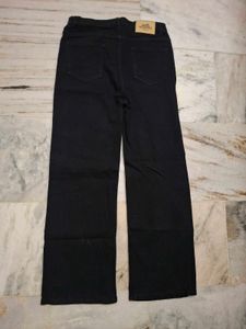 Classic Black Wide Leg Jeans