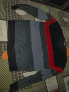 Striped V-Neck Sweater