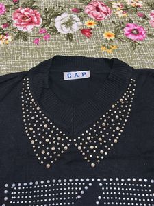 Sparkly Black GAP Tunic Top
