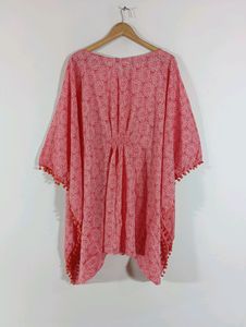 Pink Printed Kaftan Top (Women)