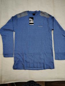 Zara Man Blue Long Sleeve T-Shirt
