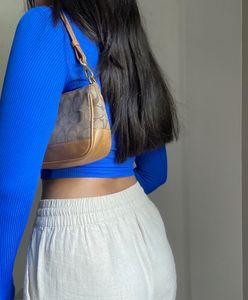 NWT Royal Blue Square Neck Top