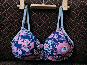 Floral Print Padded Bra