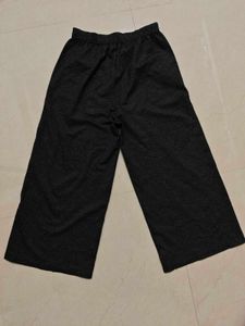 Comfortable Dark Grey Wide-Leg Pants