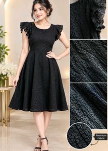 Chic Black Fit &amp; Flare Dress