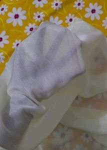 Off white shimmer dupatta