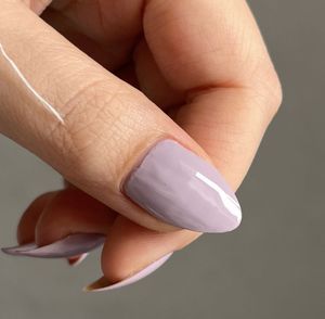 the light lilac nail paint