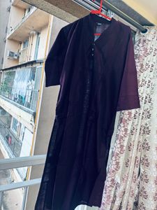 Burgundy Kurta Pant Set