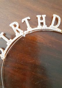 Rose Gold Sparkling Birthday Tiara+Sash