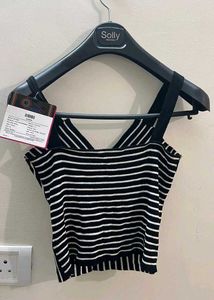 Striped V-Neck Cami Top