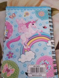 Sparkly Unicorn &amp; Rainbow Notebook
