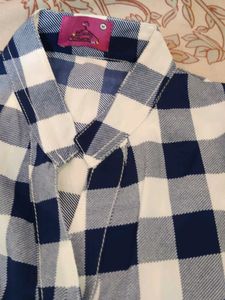 Classic Blue &amp; White Checkered Shirt