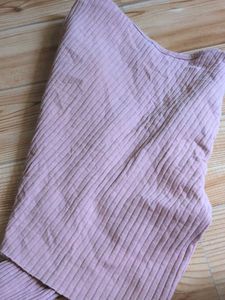 Pink Ribbed full sleeve top