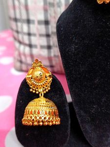 Gold Plated Indian Jewelry Set combo