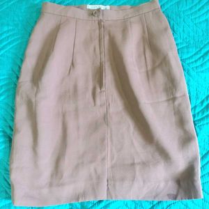 Classic Taupe A-Line Skirt