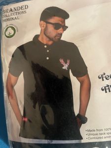 Men's Black Eagle Polo T-Shirt