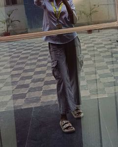 Acid Wash Cargo Pants