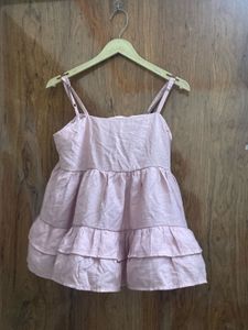 Pink Tiered Spaghetti Strap Top