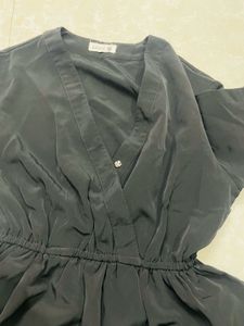 Chic Black Tiered Mini Dress