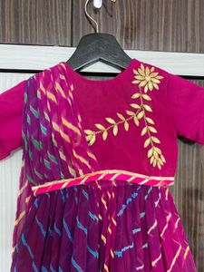 pure georgette Purple Leheriya Lehenga Ch
