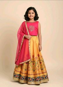 Girls' Ethnic Lehenga Choli Set