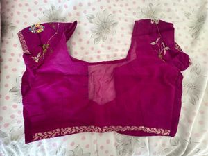 Purplish pink blouse