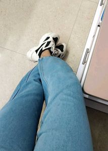 Stylish White &amp; Black Sneakers