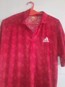 Adidas Red Polo Shirt