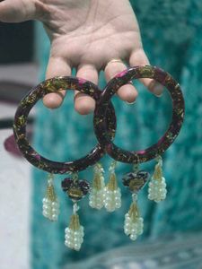 Handmade Resin Art Bangles for Women | Stylish &amp; D