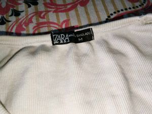 zara fitted full sleeve crop top⭑.ᐟ