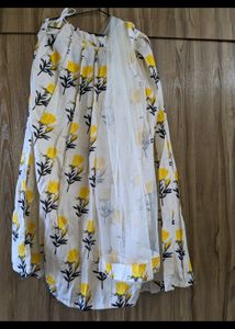Floral Lehenga With Dupatta