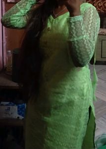 Lime Green Embroidered Kurta