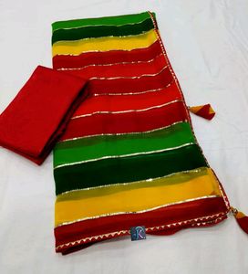 lehriya multicolour party wear saree .only cash...fix prices..0