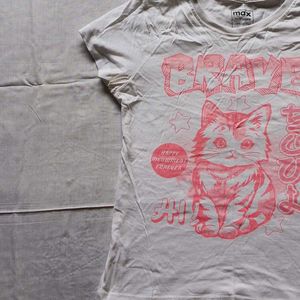 Cute Cat Graphic T-Shirt