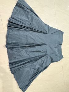 Elegant Striped A-Line Midi Skirt