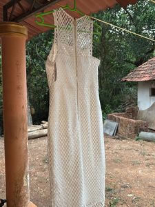 White Lace Sheath Dress