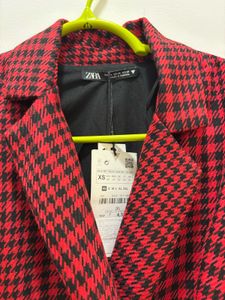 ZARA Houndstooth Blazer Dress with inbuilt skort.