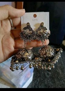 Elegant Peacock Jhumka Earrings