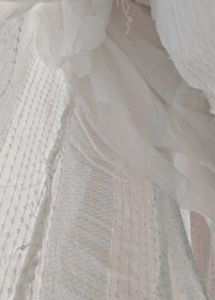 Elegant sequence White plazzo pants