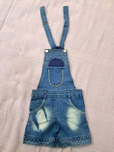 3 Pairs Kids Clothes Bundle: Dress, Overalls Etc