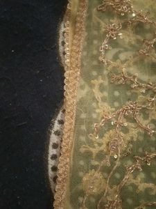 Embroidered Gold Dupatta