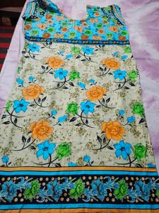 Floral Print Kurta Set with Dupatta